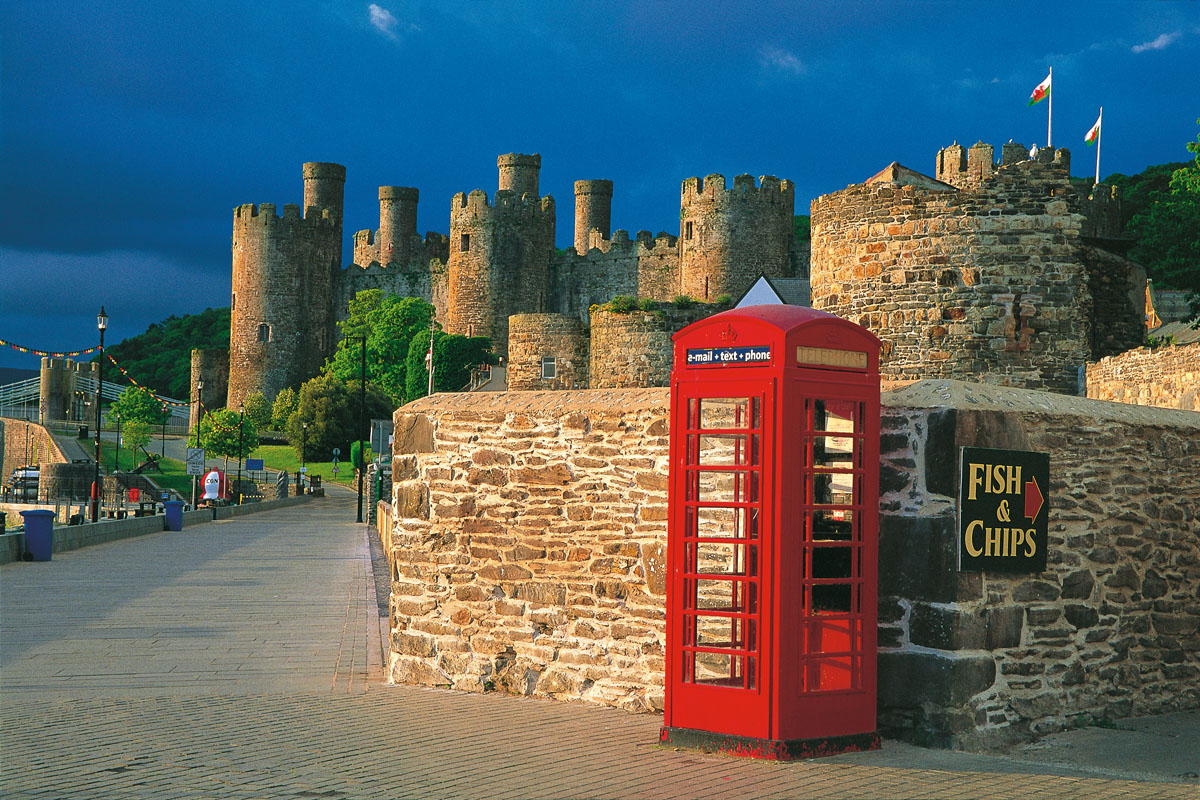 Conwy Castle at sunrise