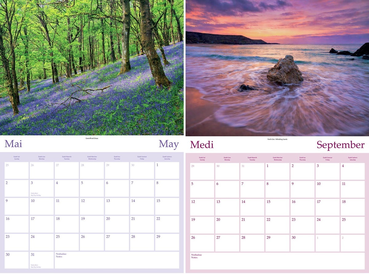 2027 - Combo Purchase of 1 Snowdonia Calendar and 3 Wales Calendars