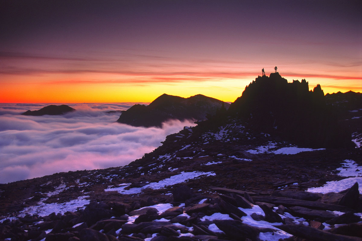 Castell y Gwynt at dusk