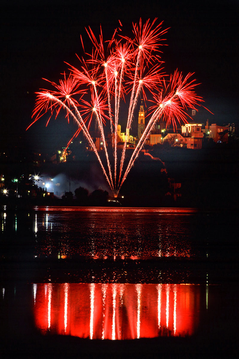 Fireworks over Portmeirion
