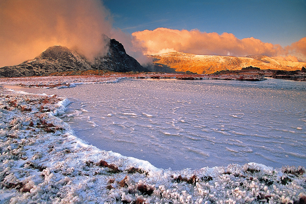 Tryfan from Llyn y Caseg-fraith