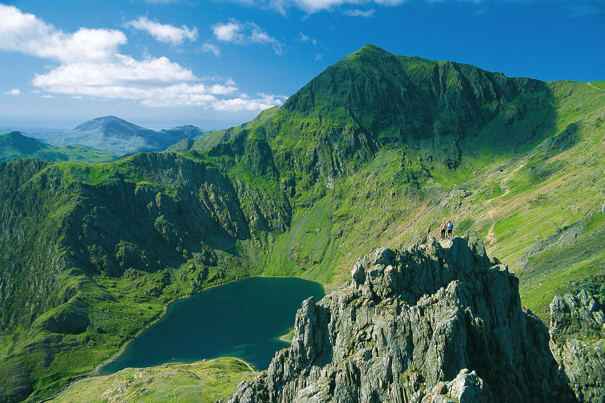 Snowdon from Crib Goch pinnacles