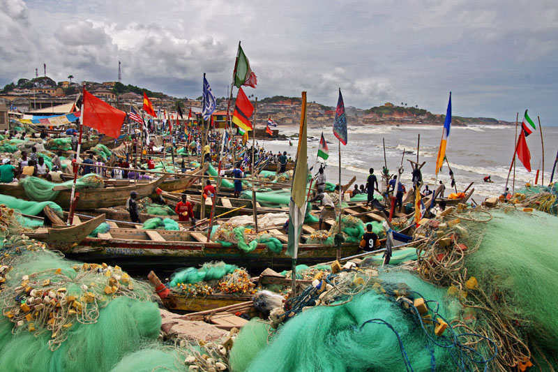 Cape Coast fishing nets