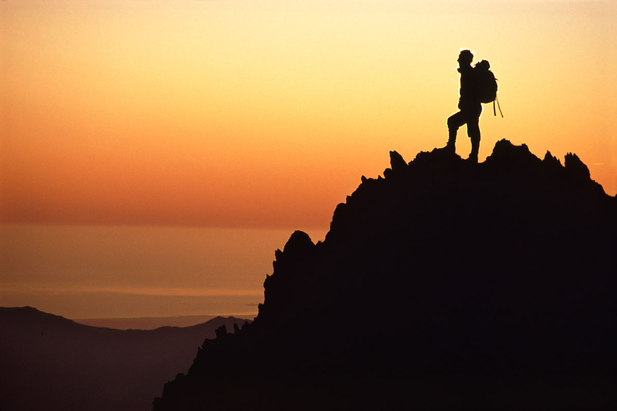 Sillhouette on Snowdon Horseshoe