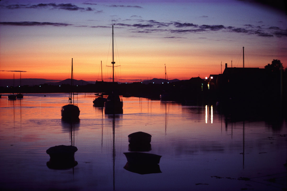 Dusk at Pensarn Harbour