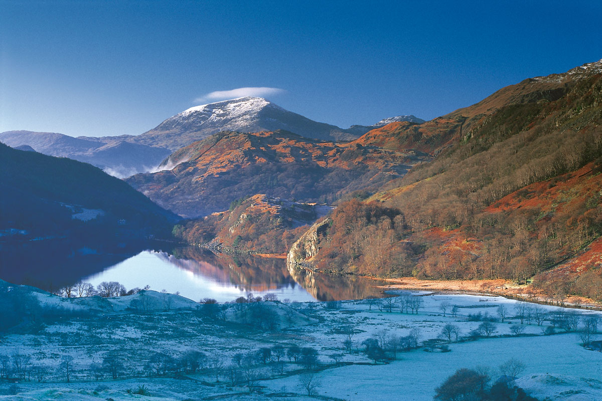 Moel Hebog and Llyn Gwynant