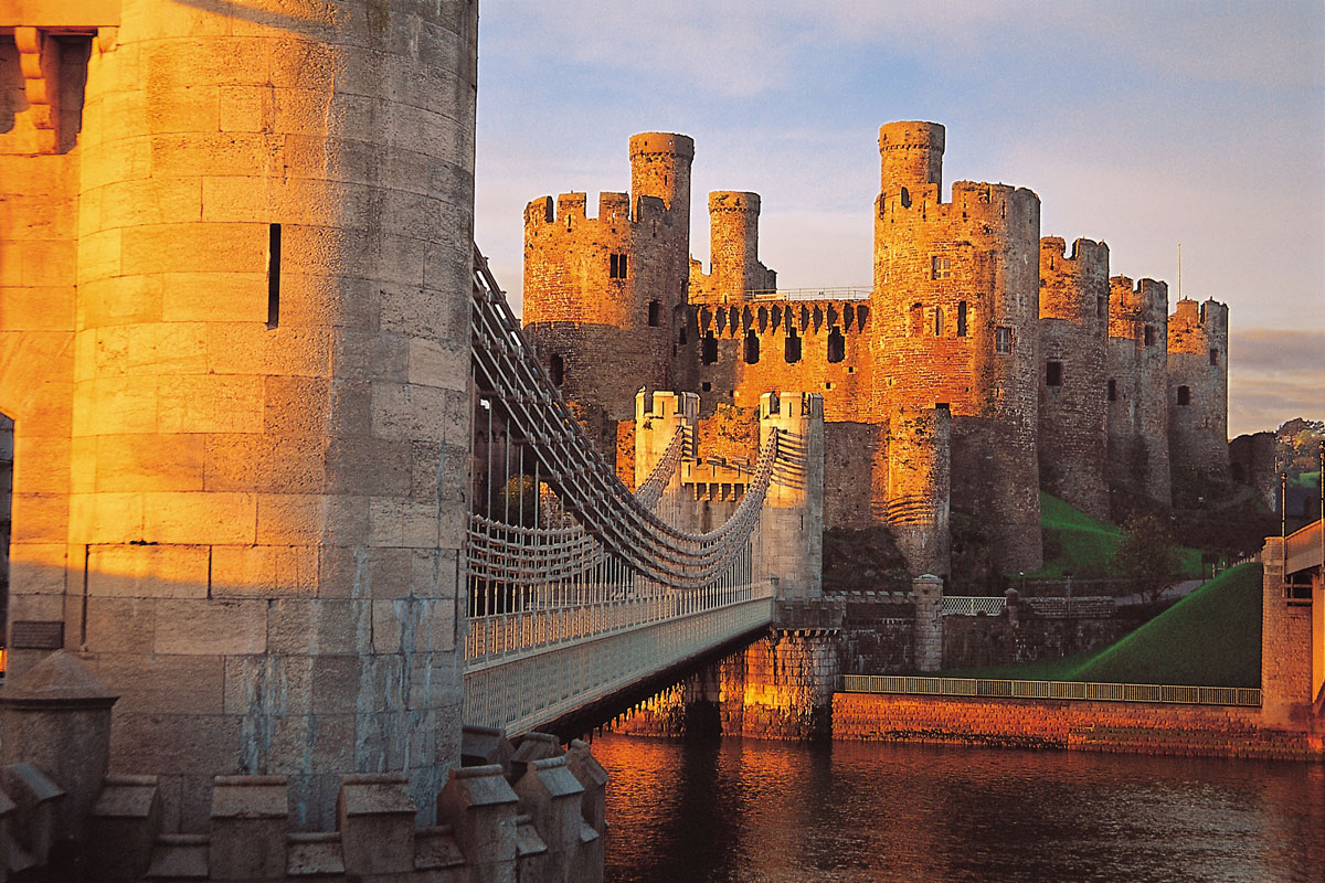 Conwy Castle at sunrise