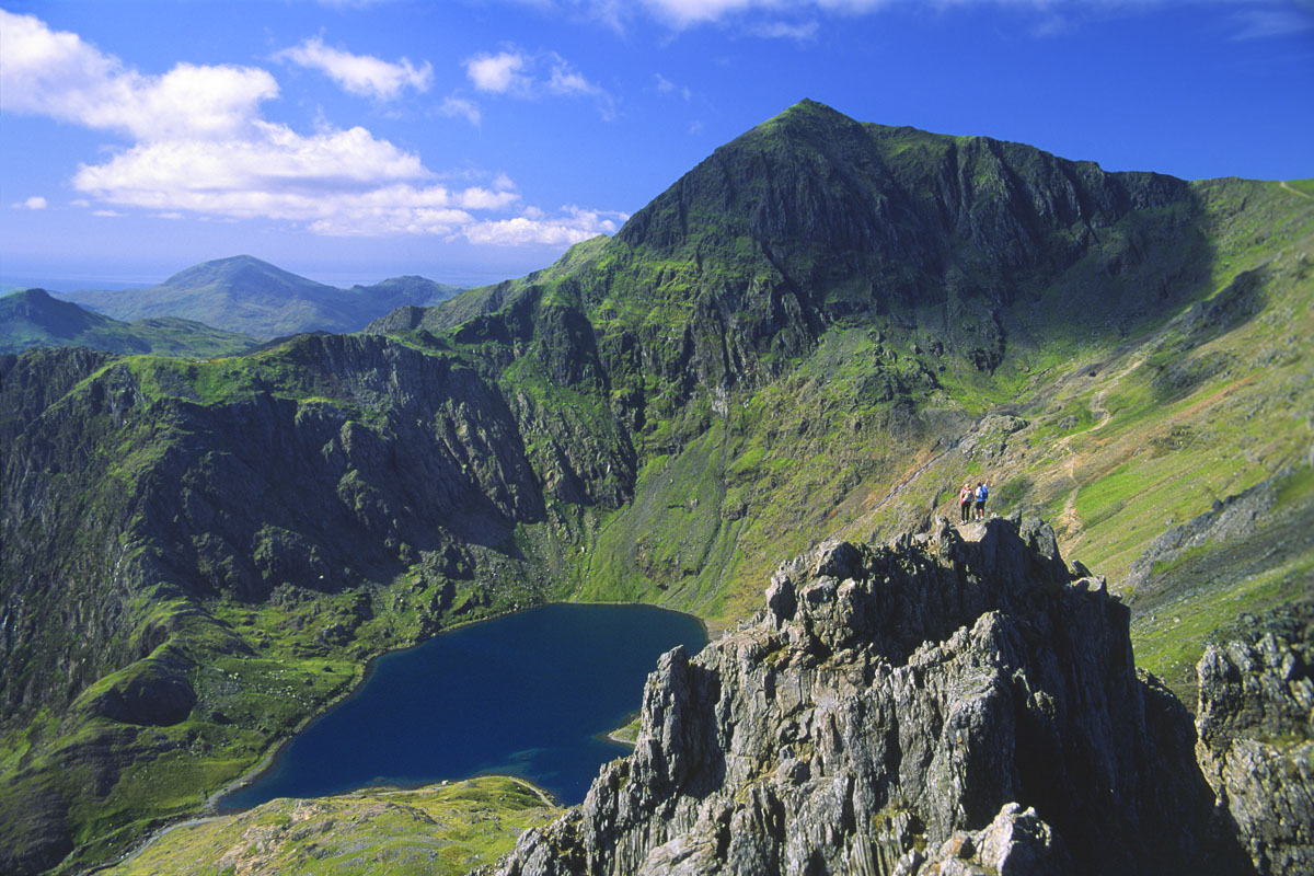 Snowdon from Crib Goch pinnacles