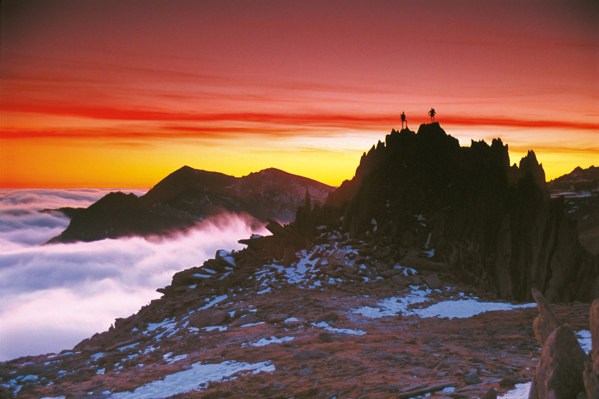 Castell y Gwynt and Snowdon at dusk