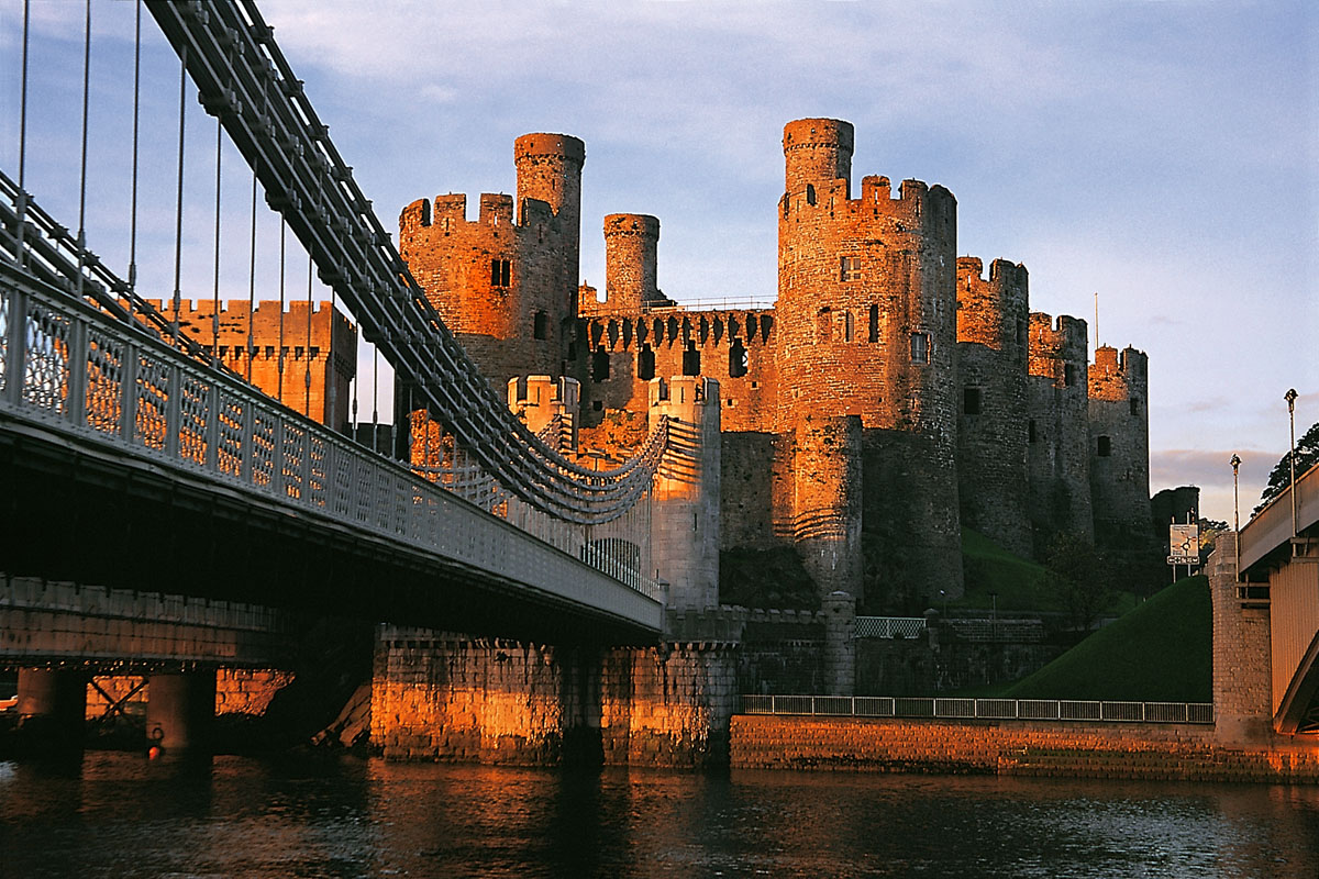 Conwy Castle at sunrise