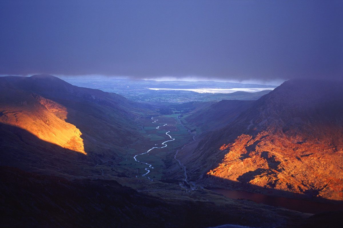 Sunrise - looking down the Ogwen Valley