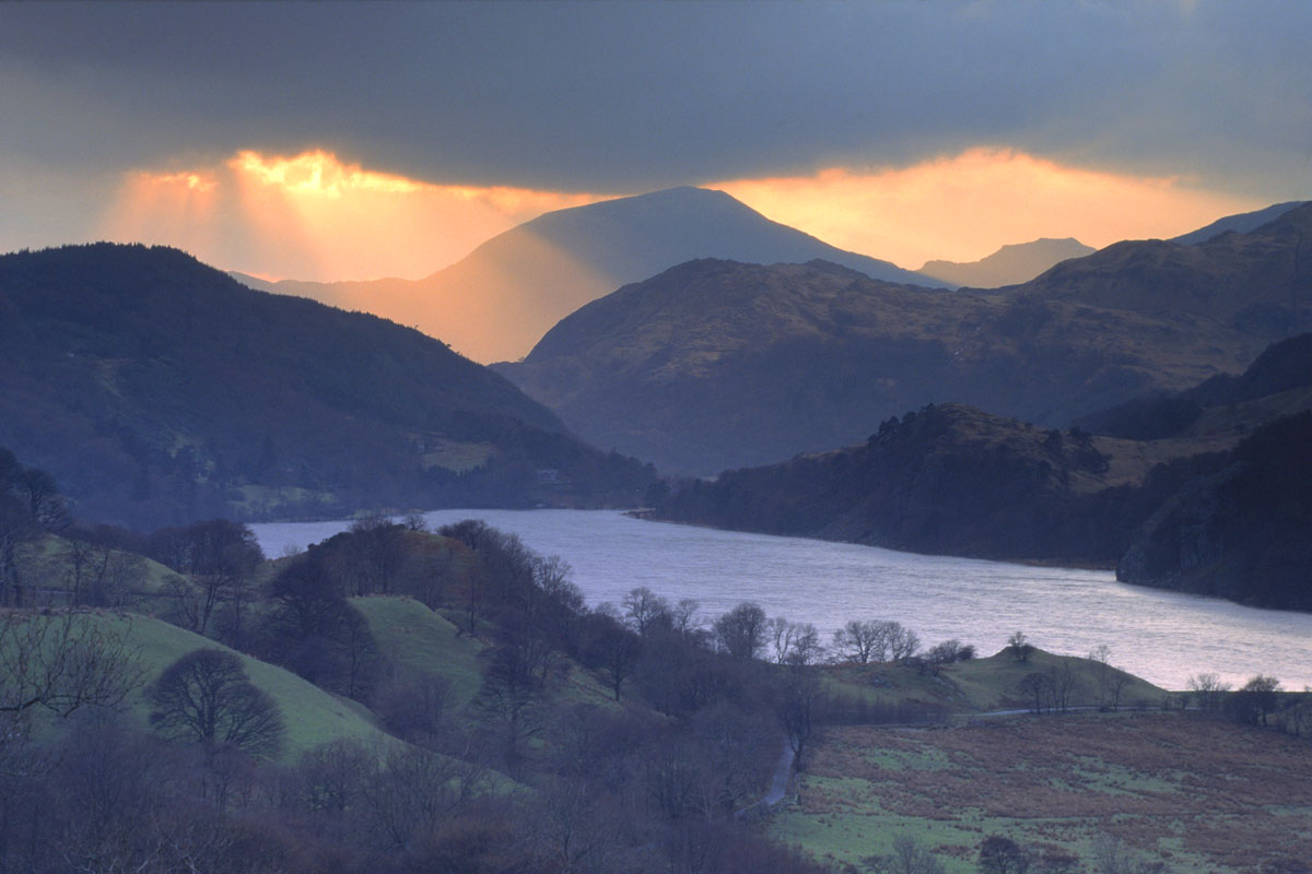 Moel Hebog and Llyn Gwynant