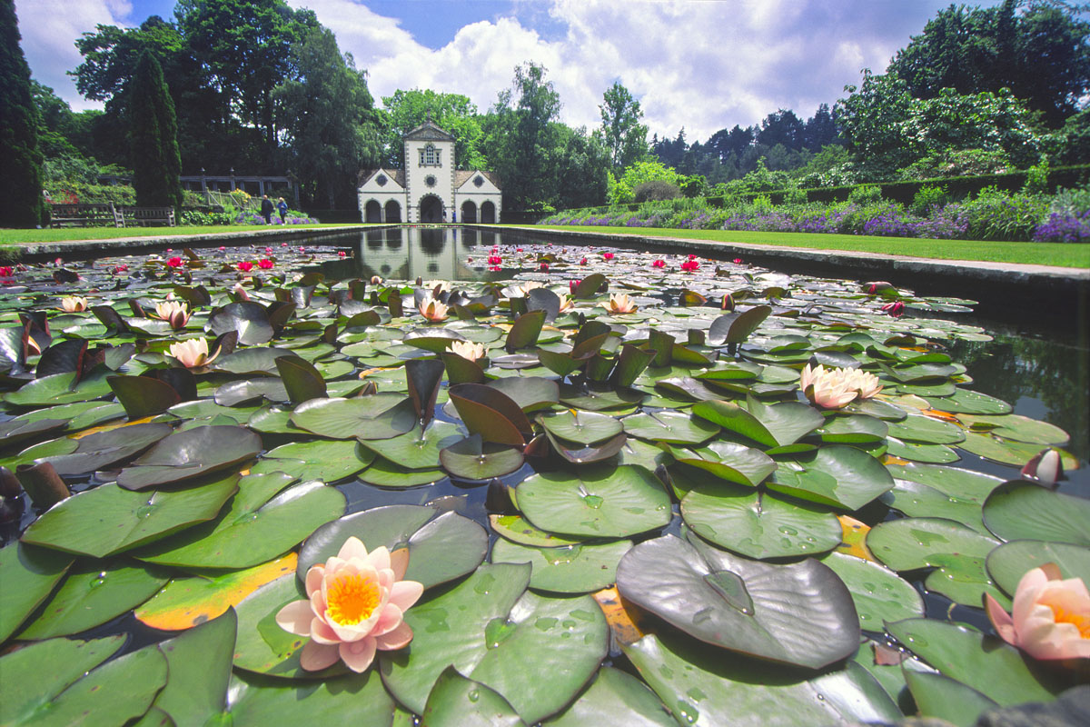 Bodnant Gardens - the Canal Terrace and Pin Mill