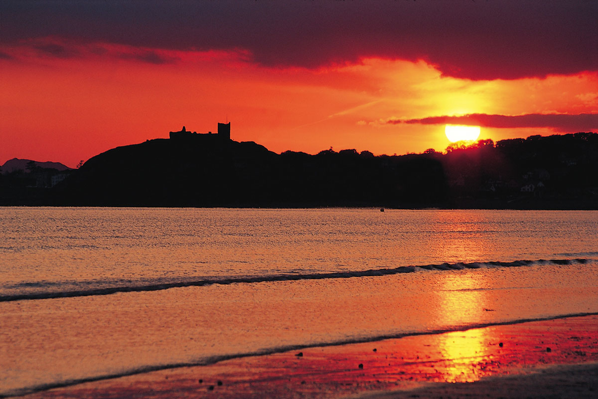 Criccieth Castle from Black Rock Sands