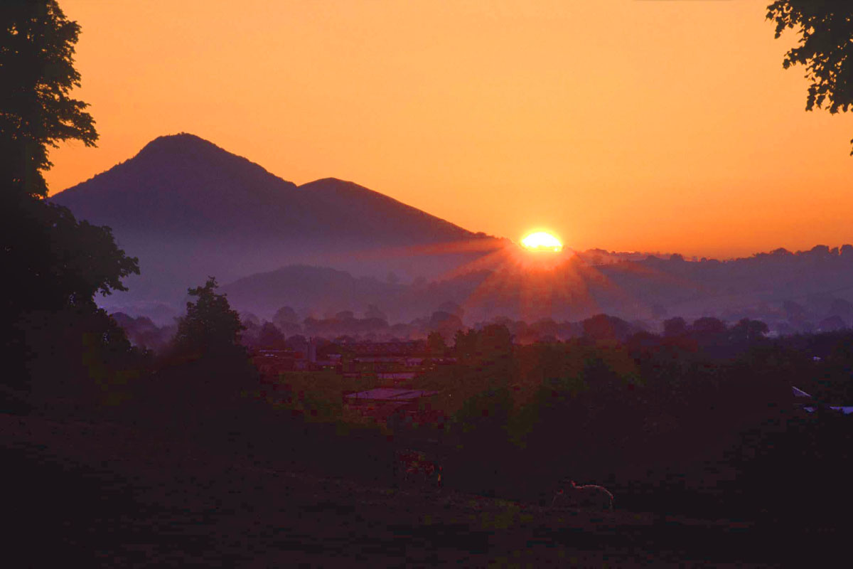 Sunrise round Rodney's Pillar, Welshpool