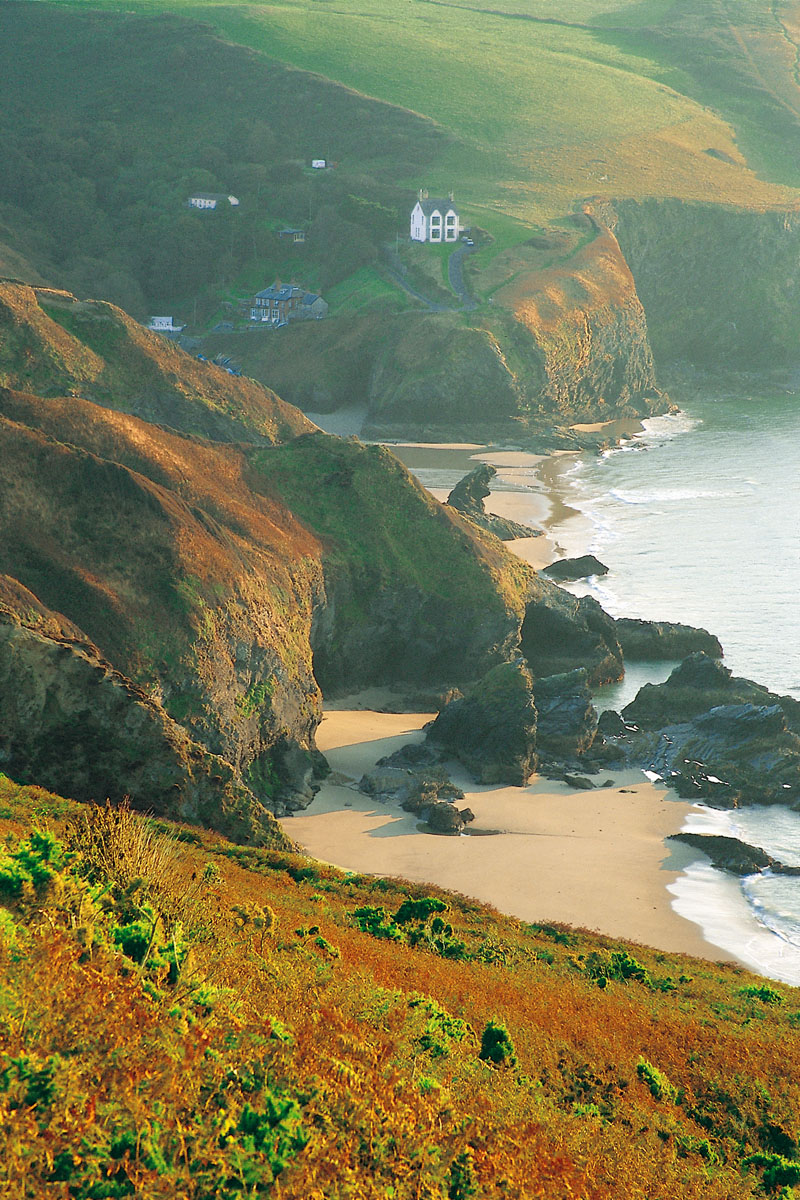 The beach at Llangrannog