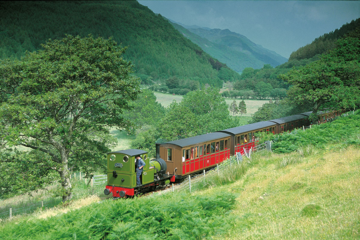 The Talyllyn Railway near Abergynolwyn