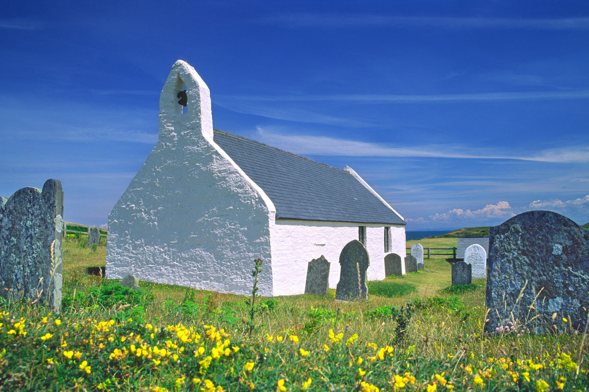 The 15th century church at Mwnt