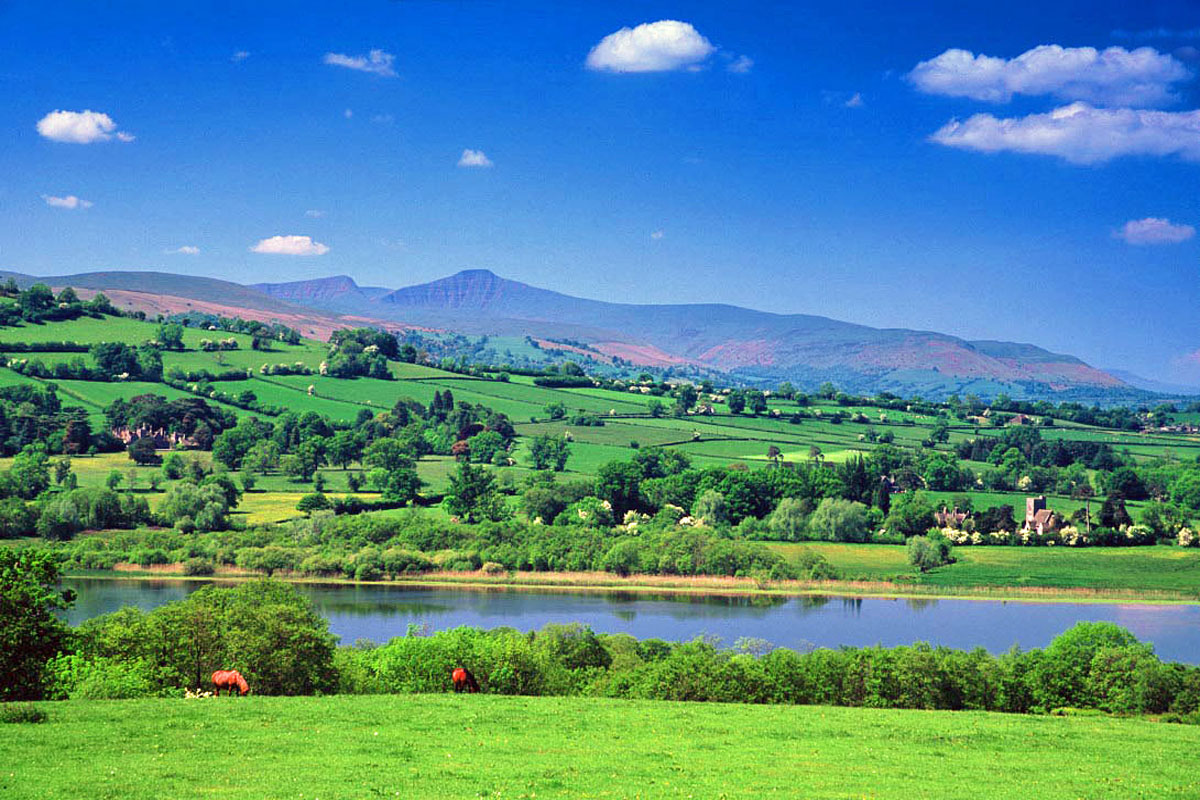 Pen y Fan from Llangorse Lake