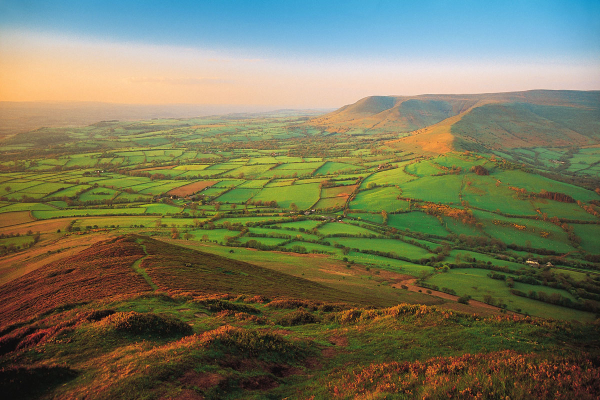 The Black Mountains from Mynydd Troed