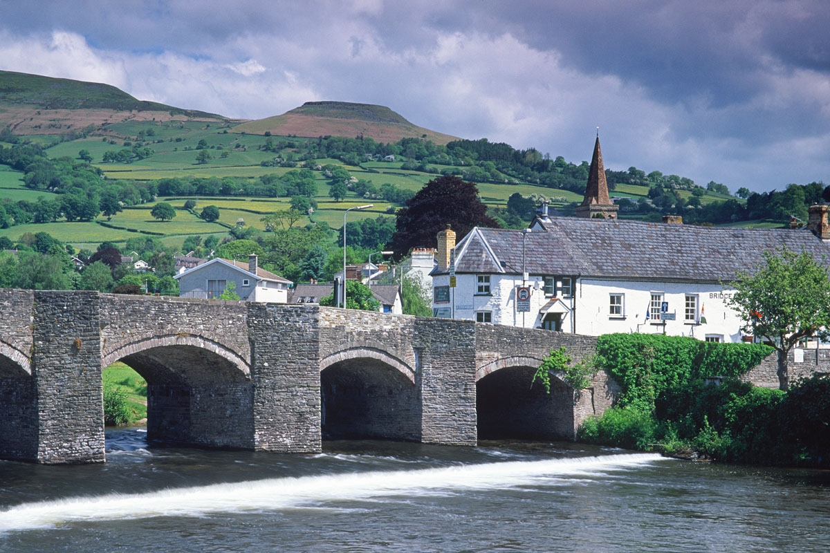 The River Usk at Crickhowell