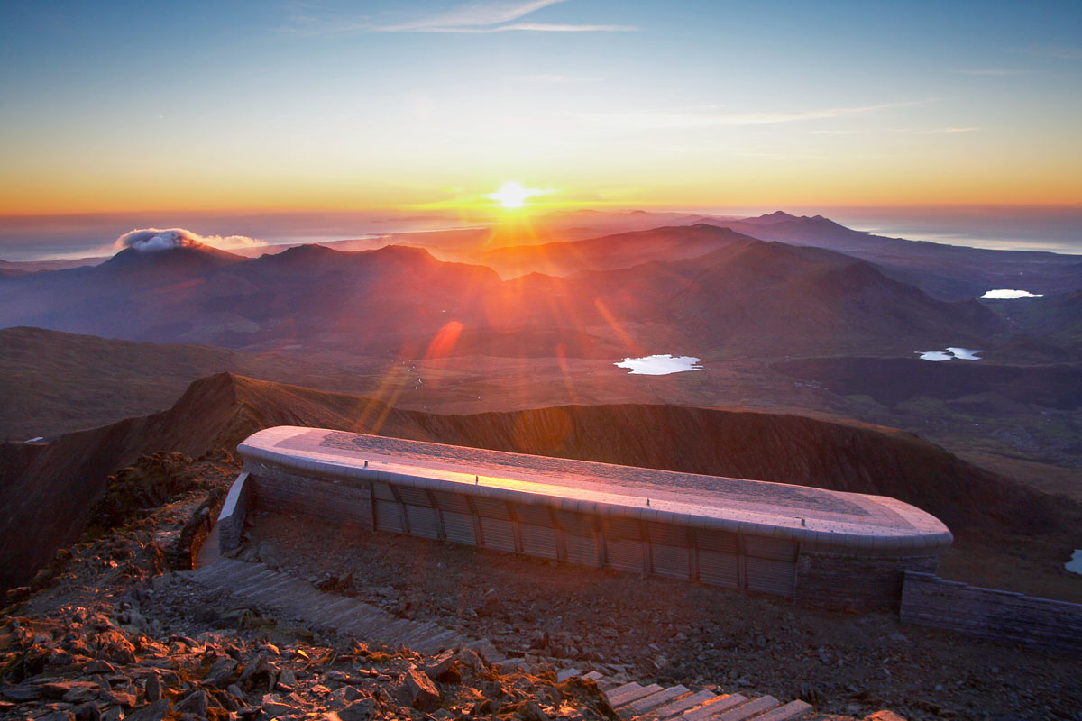 Sunset from Snowdon Summit