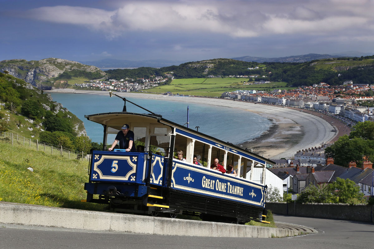The Great Orme Tramway and Llandudno
