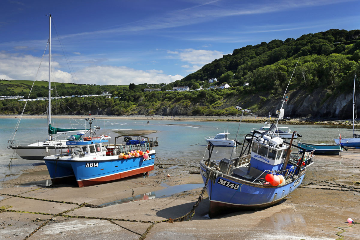 Fishing boats at New Quay