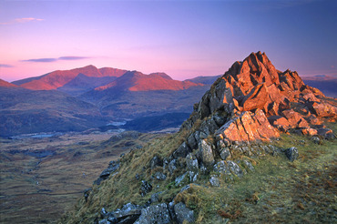 Snowdon from Cnicht at sunrise