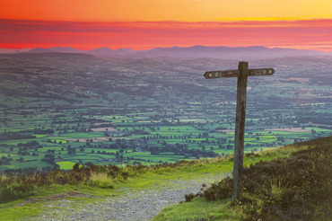 Snowdonia and the Vale of Clwyd from Moel Famau