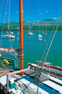 On the deck, Barmouth Harbour