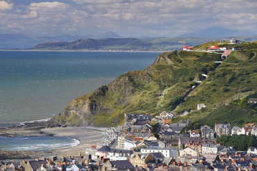 Aberystwyth, with Snowdon in the background 