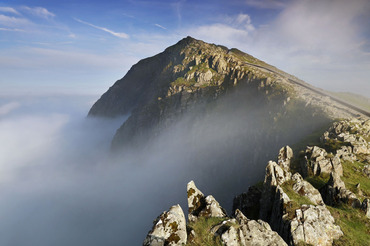 Approaching the summit of Snowdon