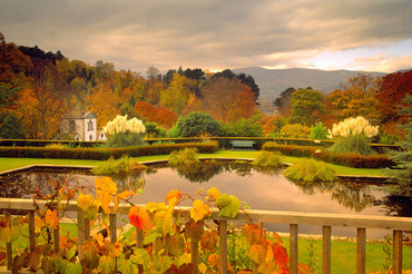 From the Croquet Terrace, Bodnant Gardens