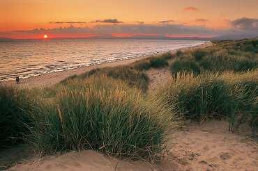 Harlech Beach at sunset