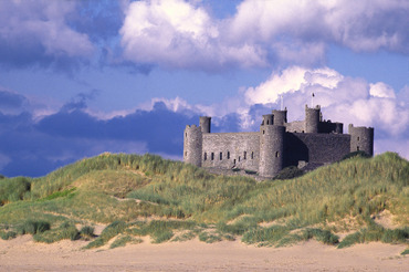 Harlech Castle from the beach