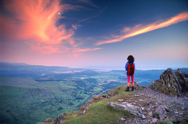 On Cnicht summit at dusk