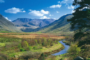 The Glyders from the Ogwen Valley