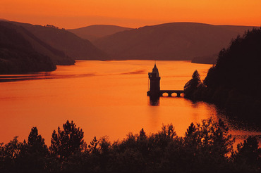 Dusk over Lake Vrynwy