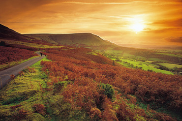 Sunset over the Gospel Pass, Black Mountains