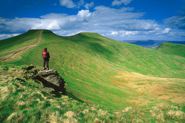 Corn Du and Pen y Fan from Craig Gwaun