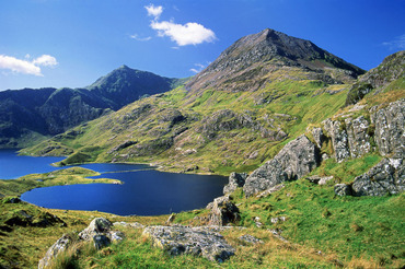 Snowdon and Crib Goch from the Horns