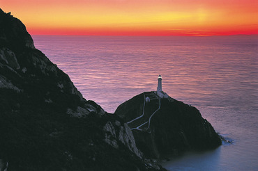 South Stack Lighthouse at sunset