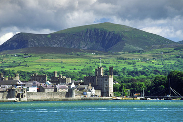 Caernarfon Castle and Mynydd Mawr