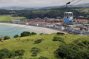 Llandudno Cable Car and seafront
