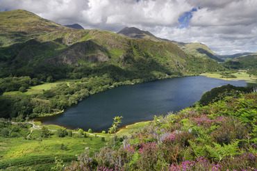 Llyn Dinas, with Snowdon and Lliwedd